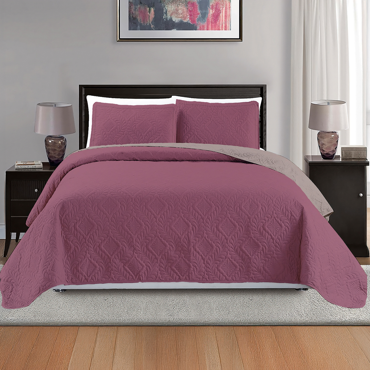 Colcha Pinsonic Amaranto - Imagen 2