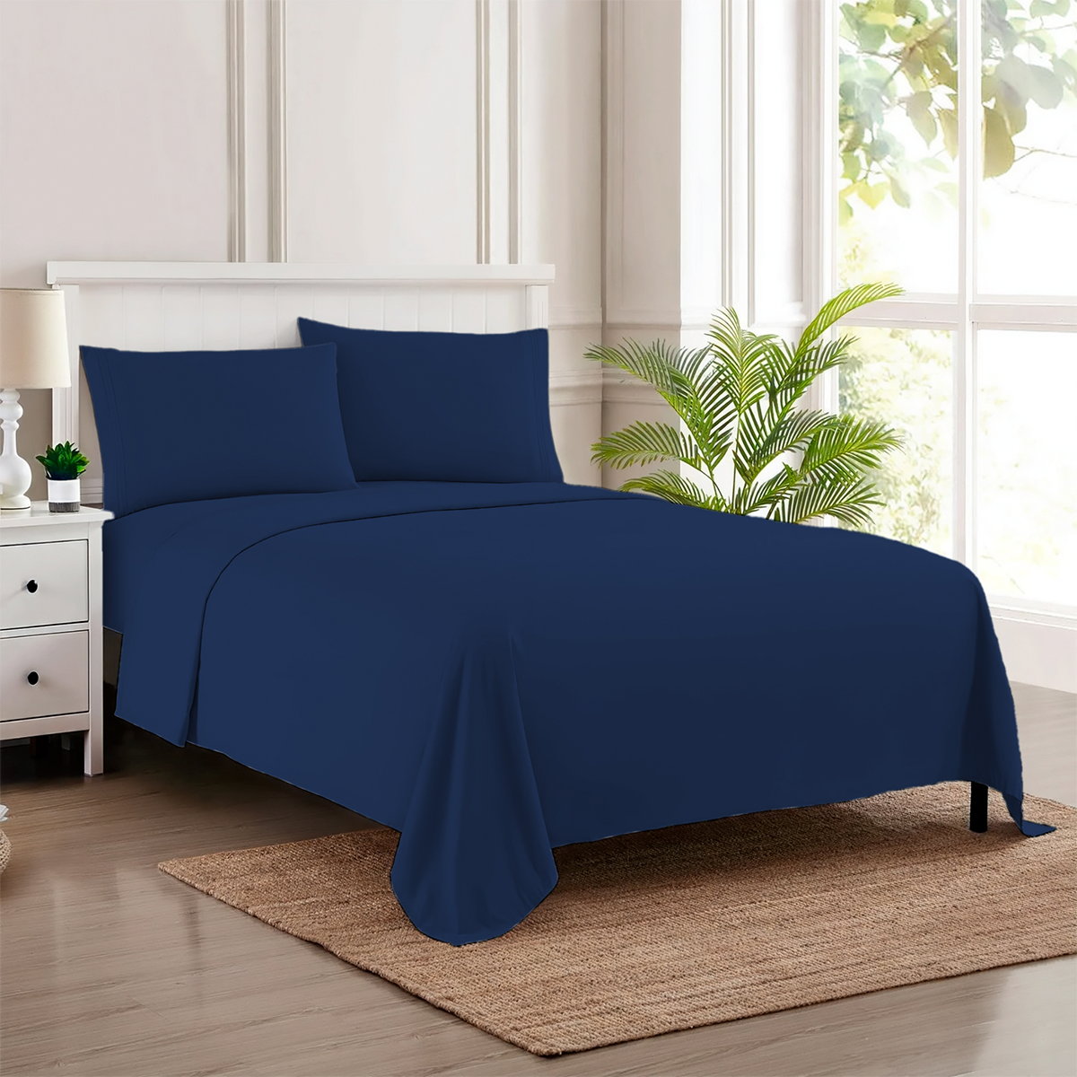 Sábanas Polyblanc Azul Marino - Imagen 5