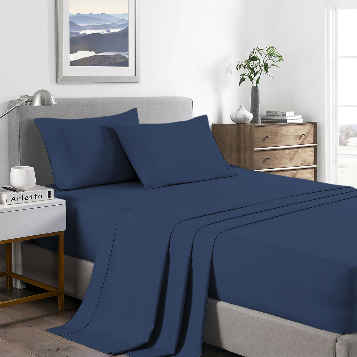 Sábanas Polyblanc Azul Marino - Imagen 4