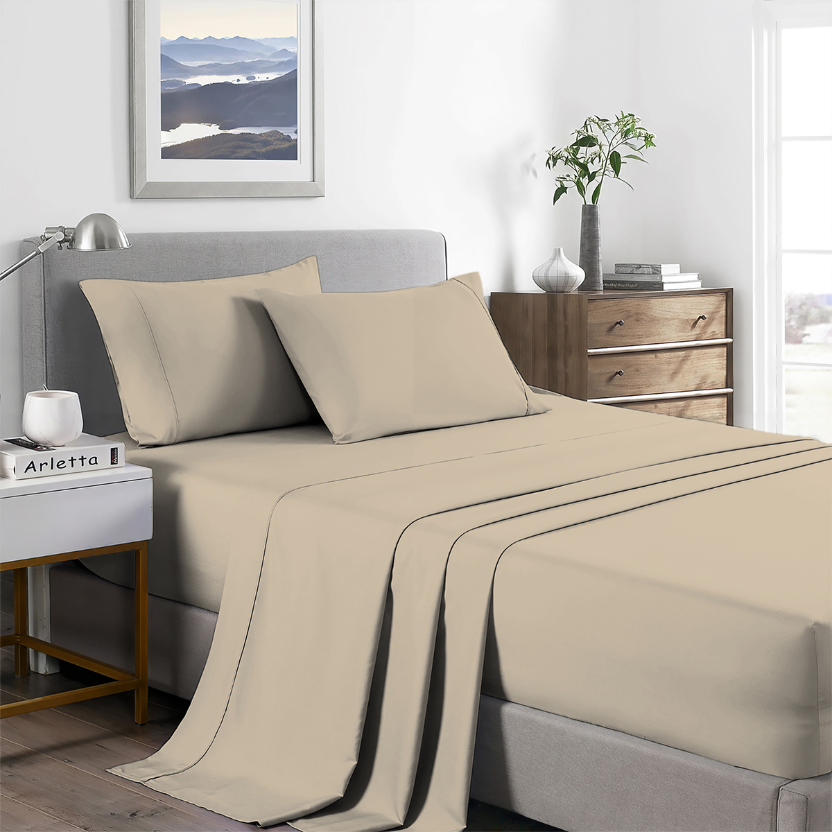 Sábanas Polyblanc Beige - Imagen 4