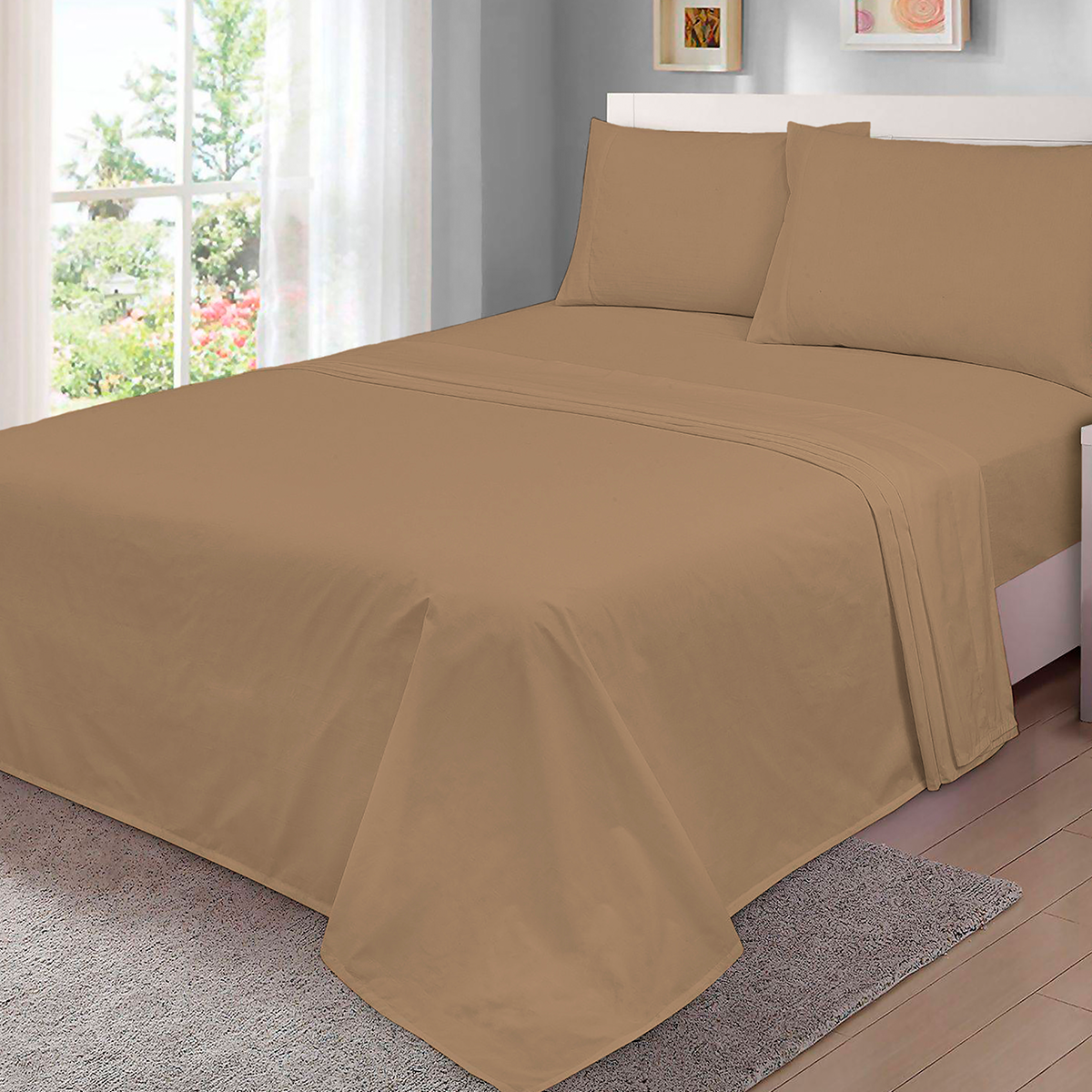 Sábanas Basics Camel - Imagen 2