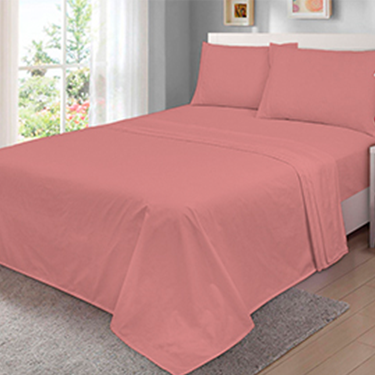 Sábanas Basics Coral - Imagen 3