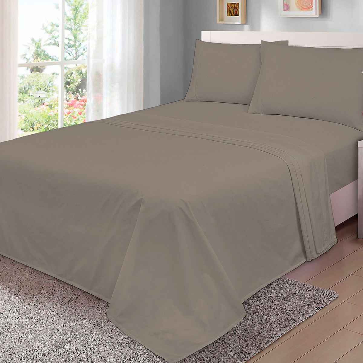 Sábanas Basics Kaki - Imagen 2