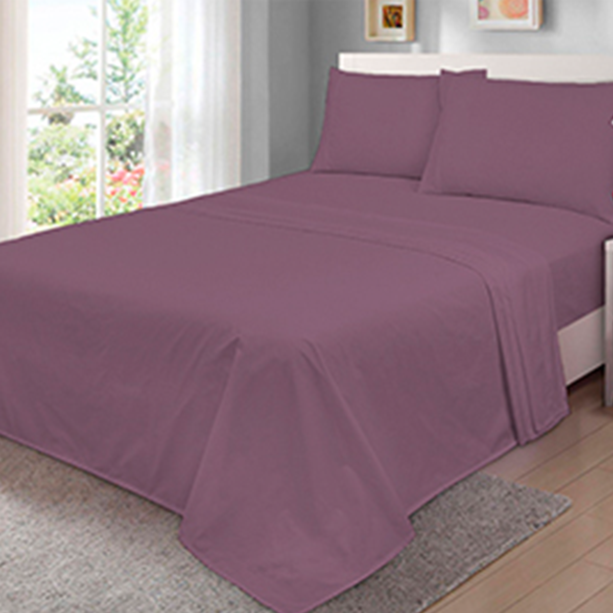 Sábanas Basics Mauve - Imagen 3