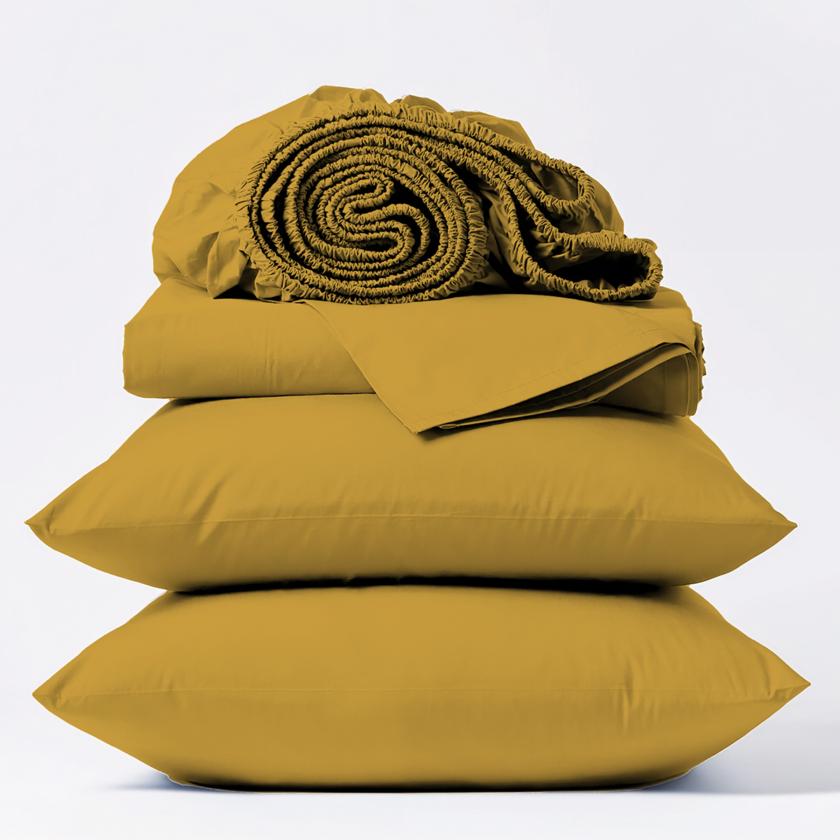 Sábanas Polyblanc Mostaza - Imagen 2