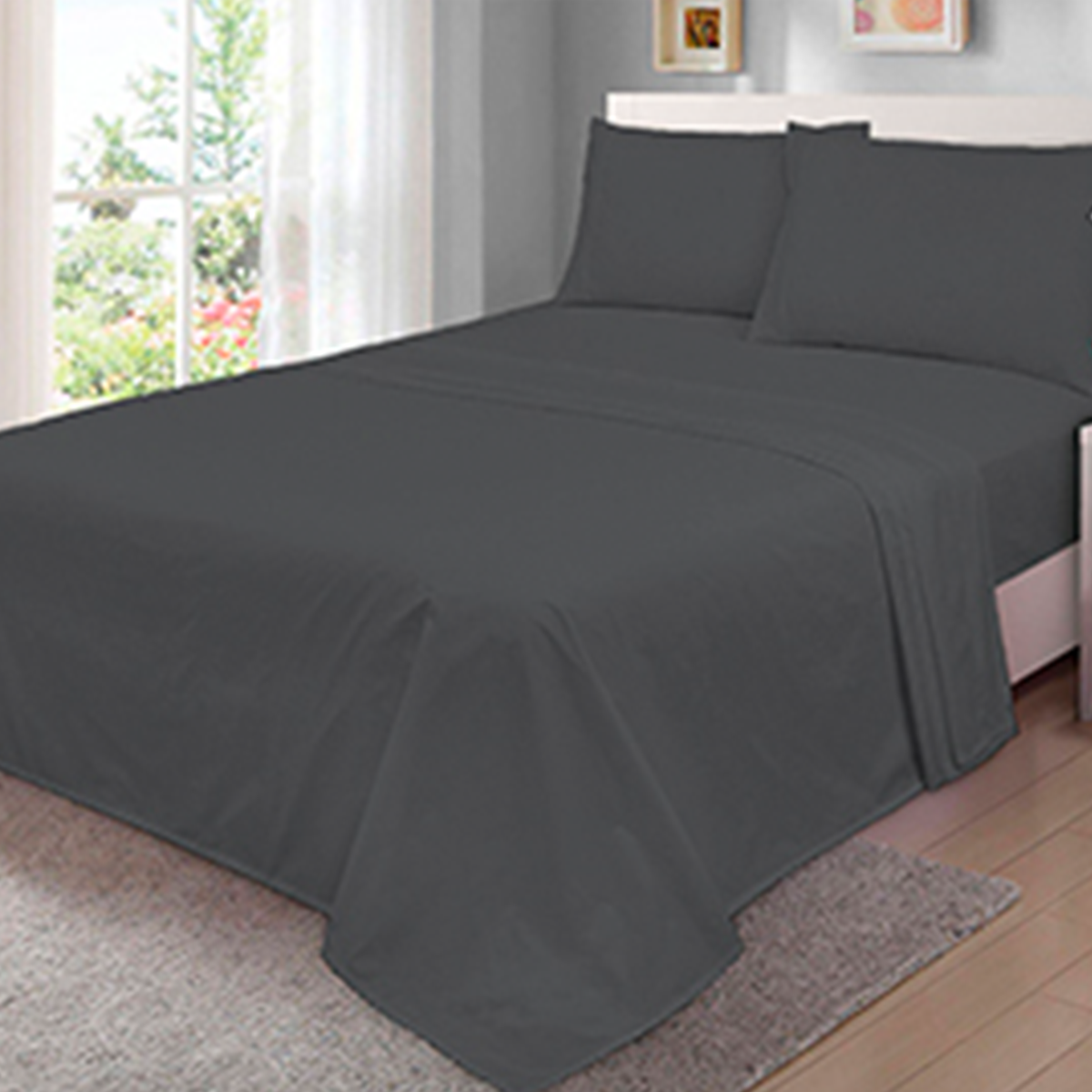 Sábanas Basics Plomo - Imagen 3