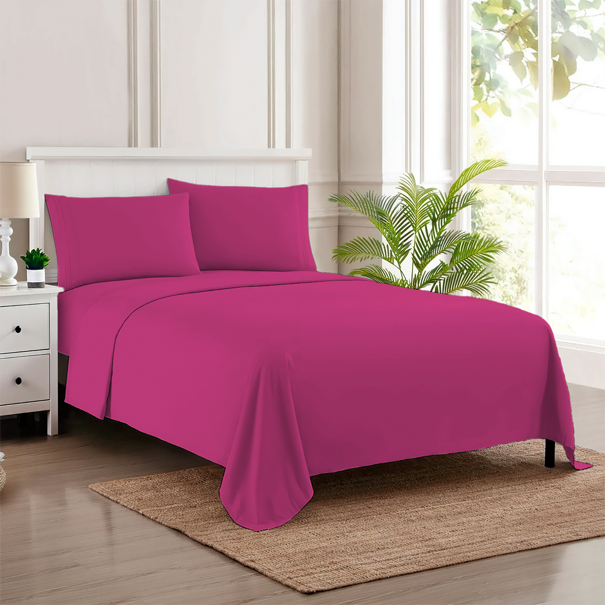 Sábanas Polyblanc Rosa - Imagen 2