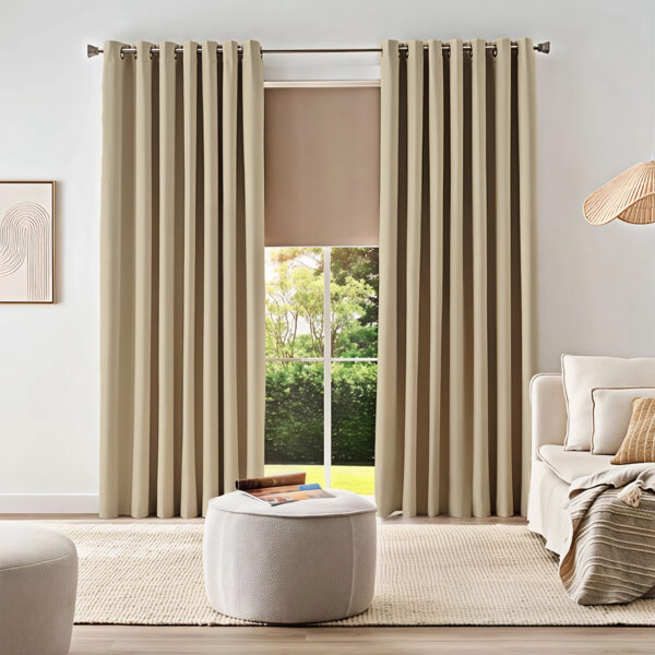 Cortina Blackout 100% Beige