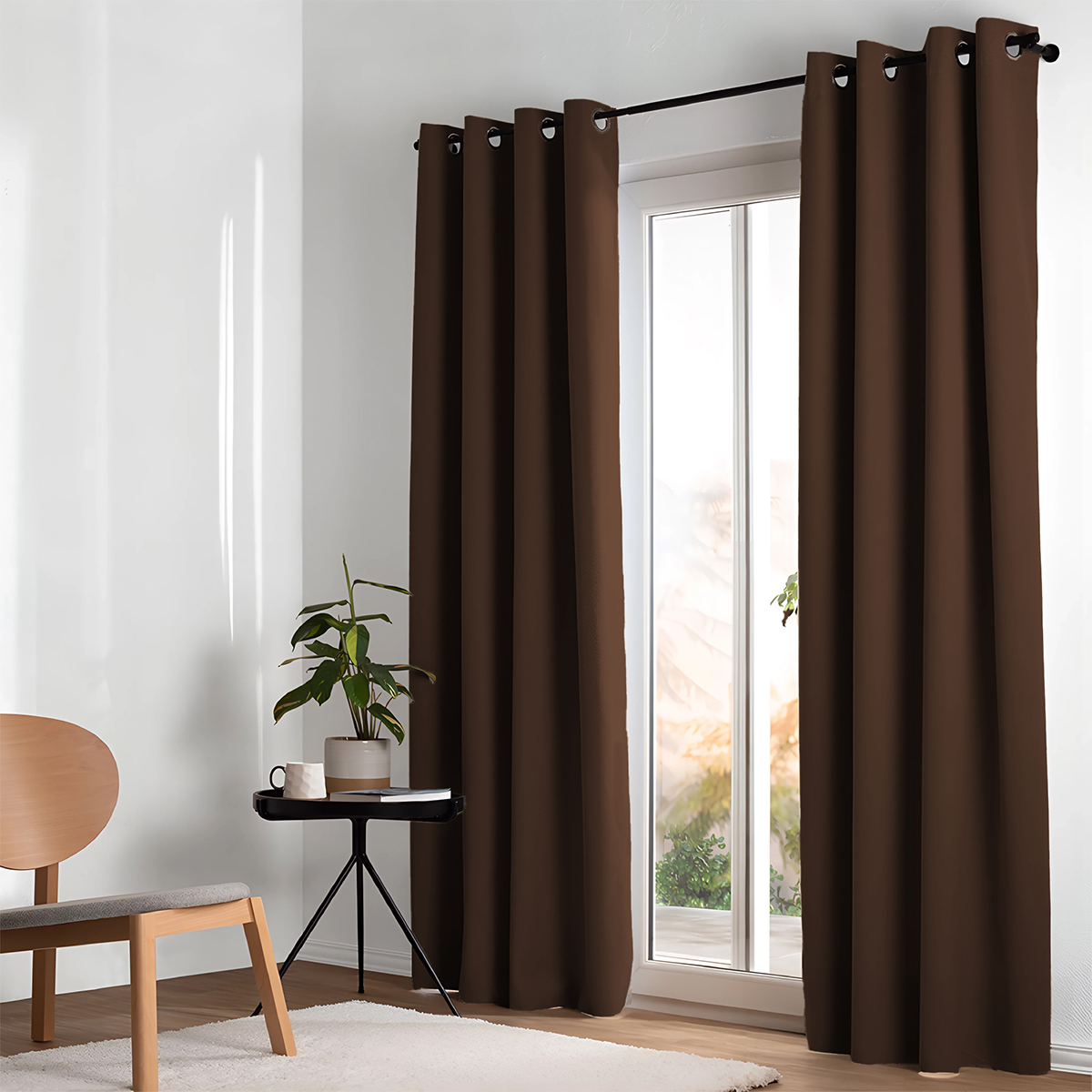 Cortina Lino Chocolate - Imagen 8