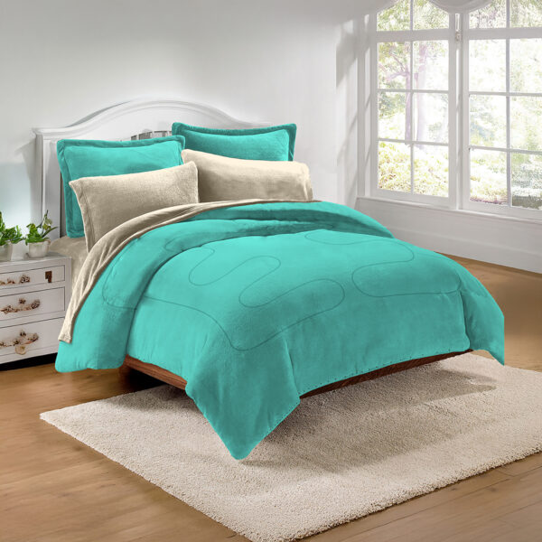 Cobertor Boreal Suede Aqua