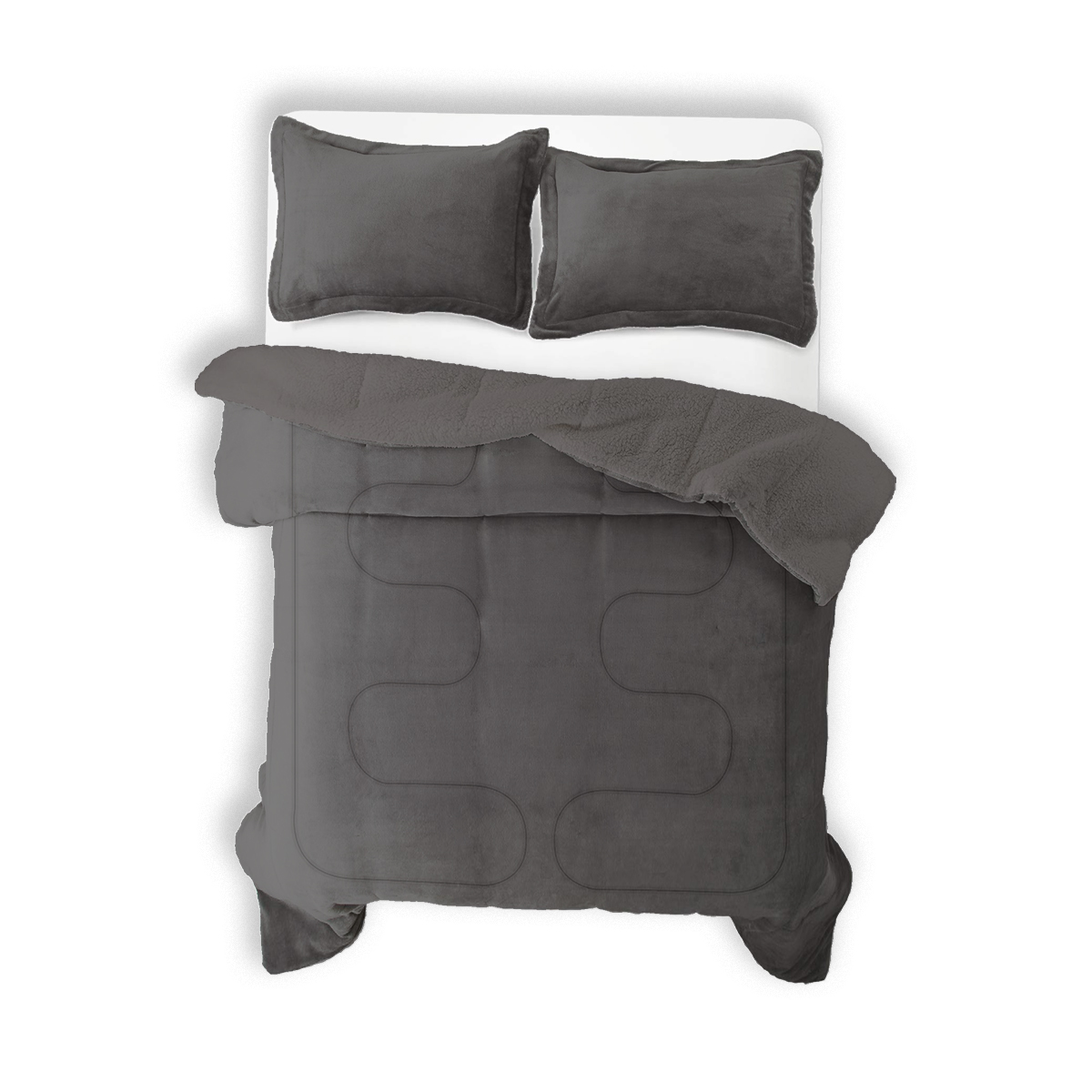 Cobertor Boreal Suede Gris - Imagen 4