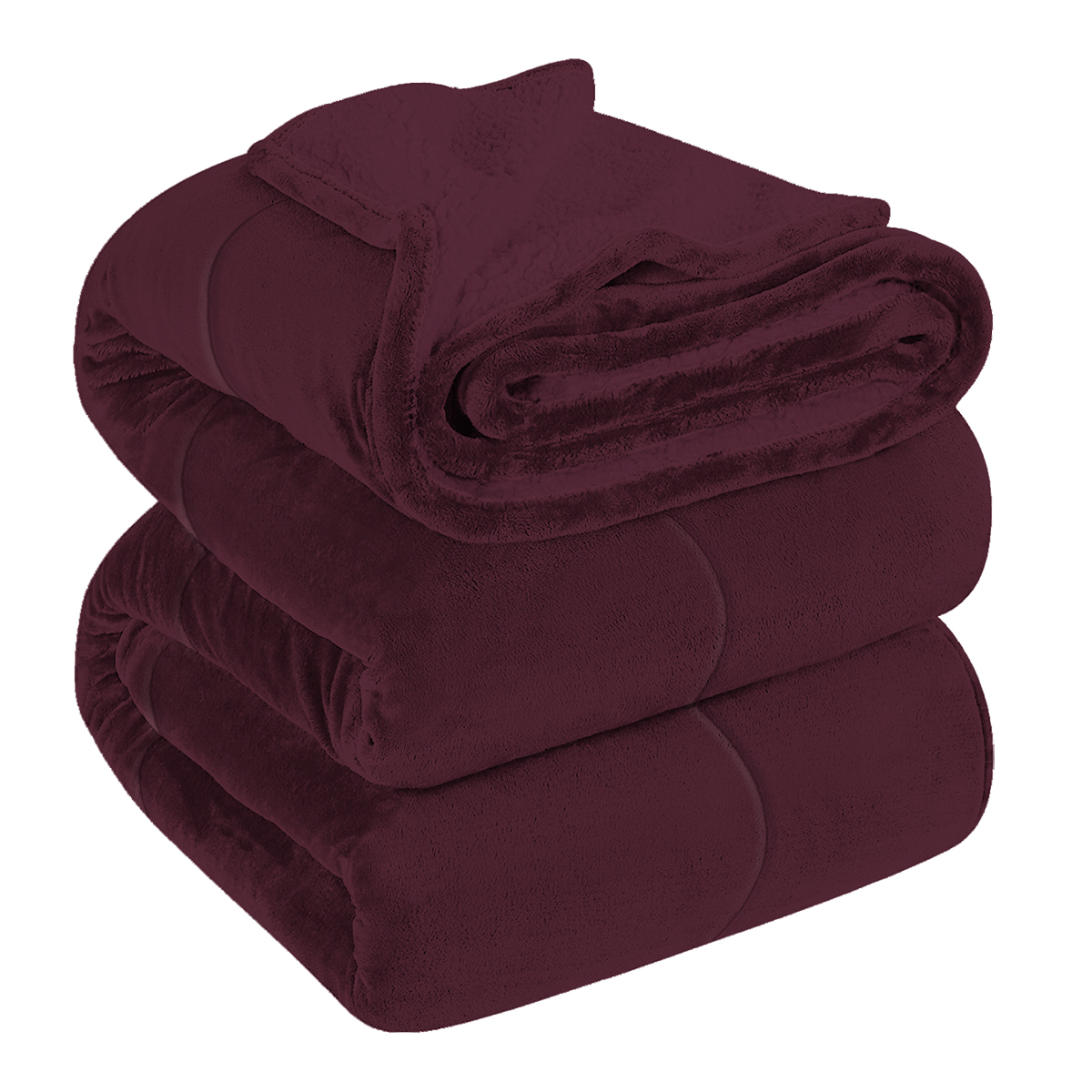 Cobertor Boreal Suede Vino - Imagen 2