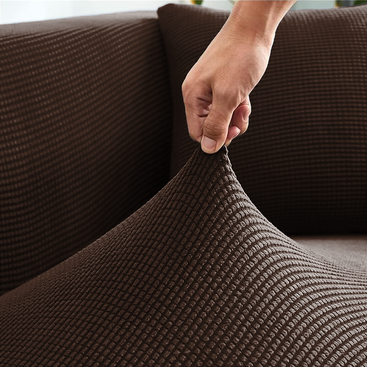 Cubresala Elástico Chocolate - Imagen 2