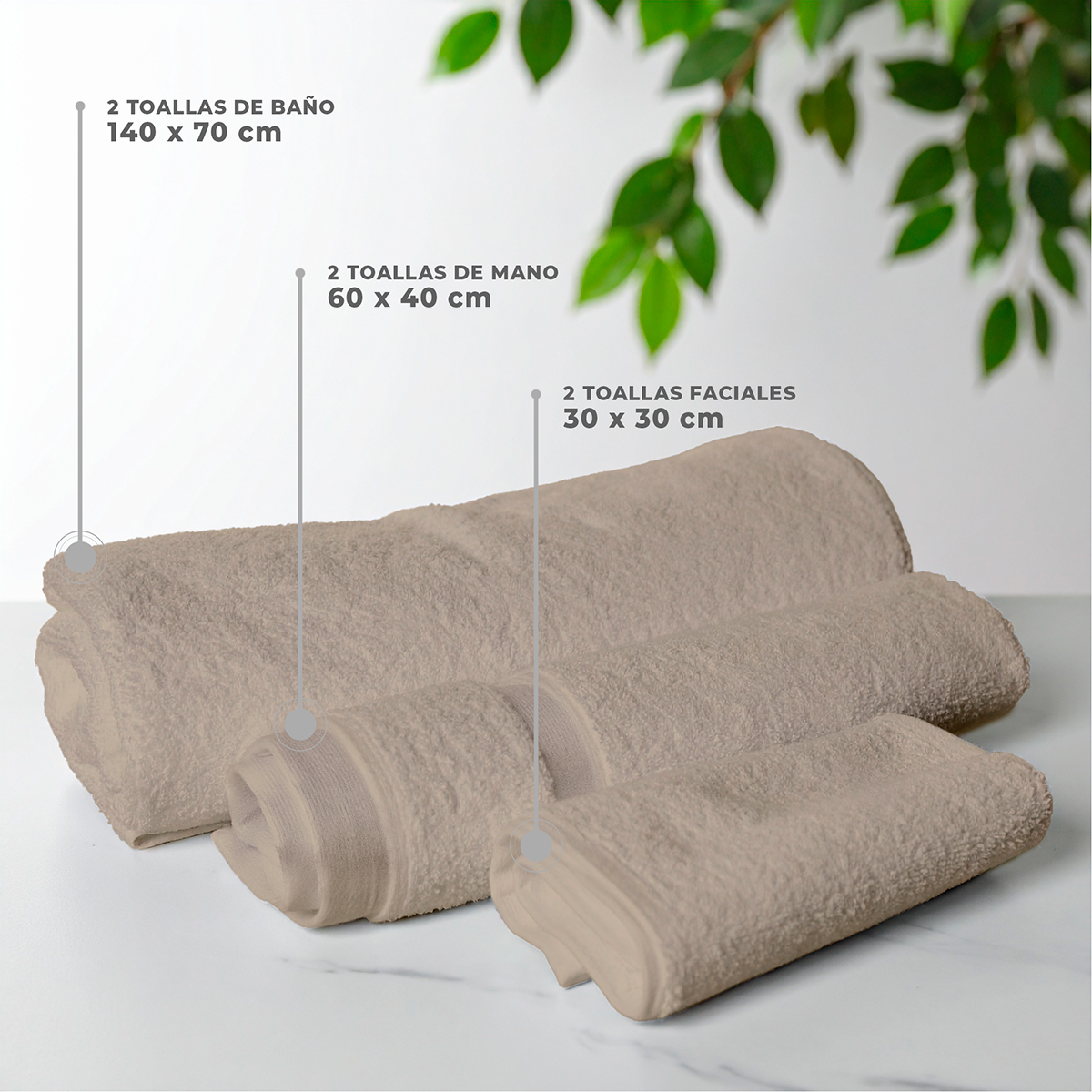 Toalla Kaki - Imagen 4