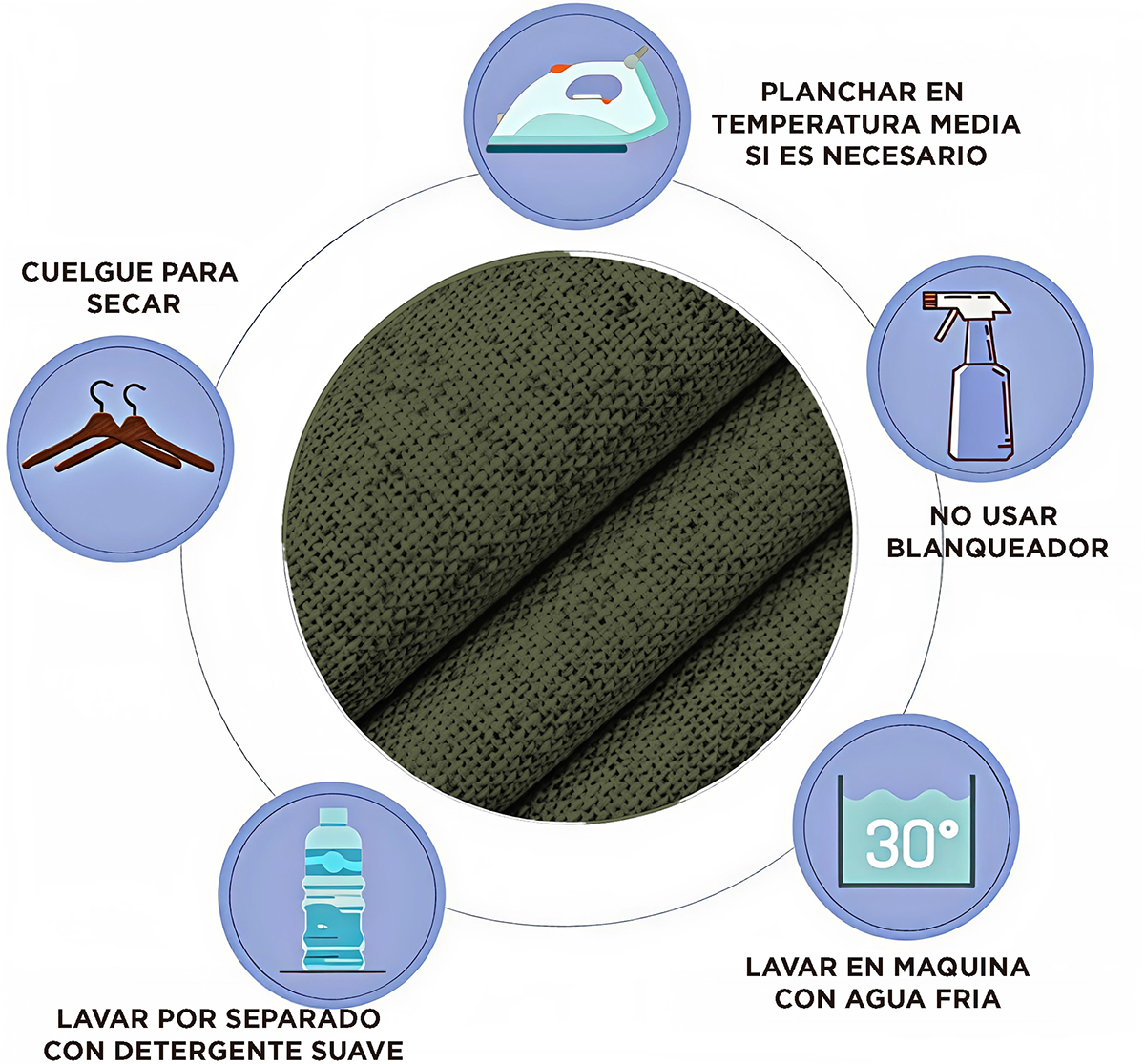 Cortina Lino Verde - Imagen 5