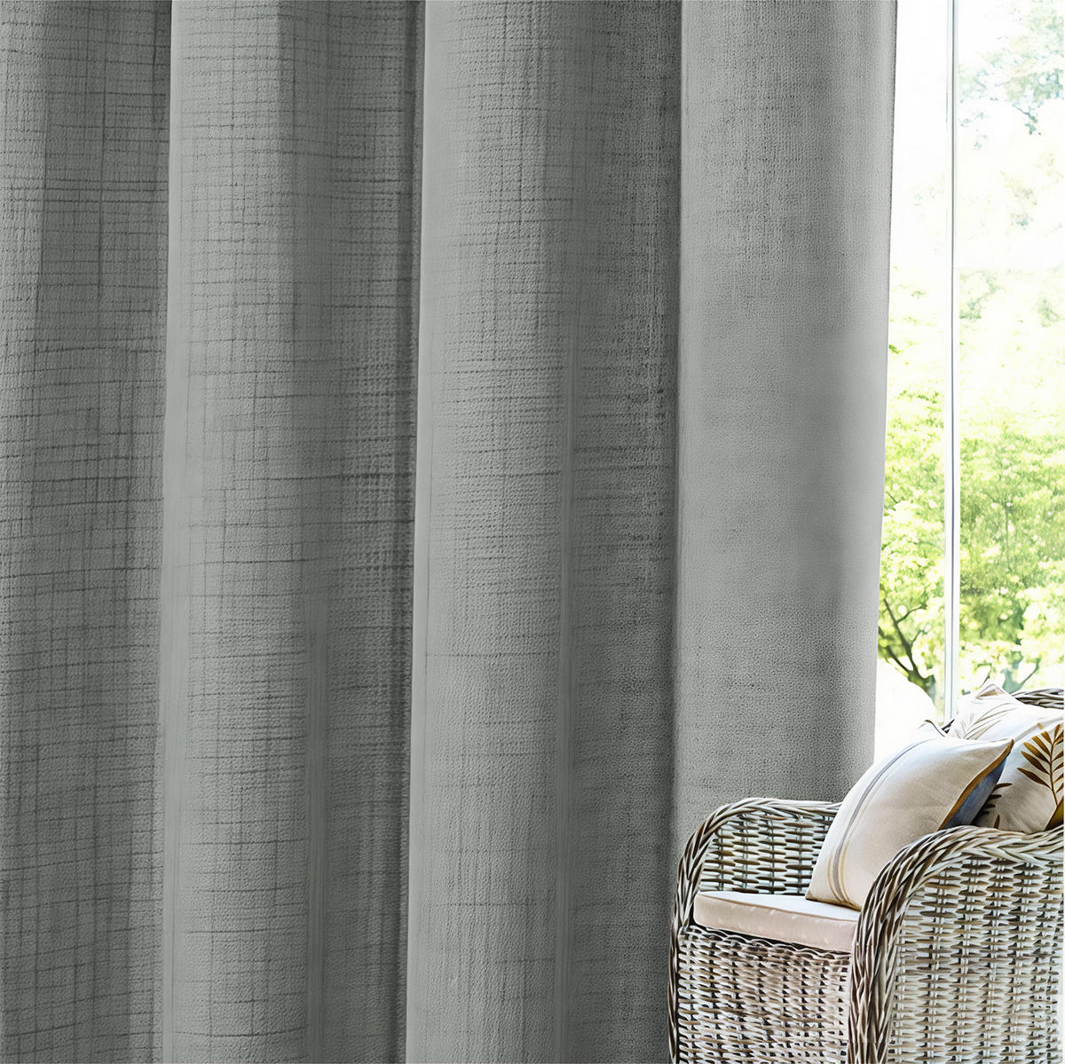 Cortina Lino Gris Claro - Imagen 4