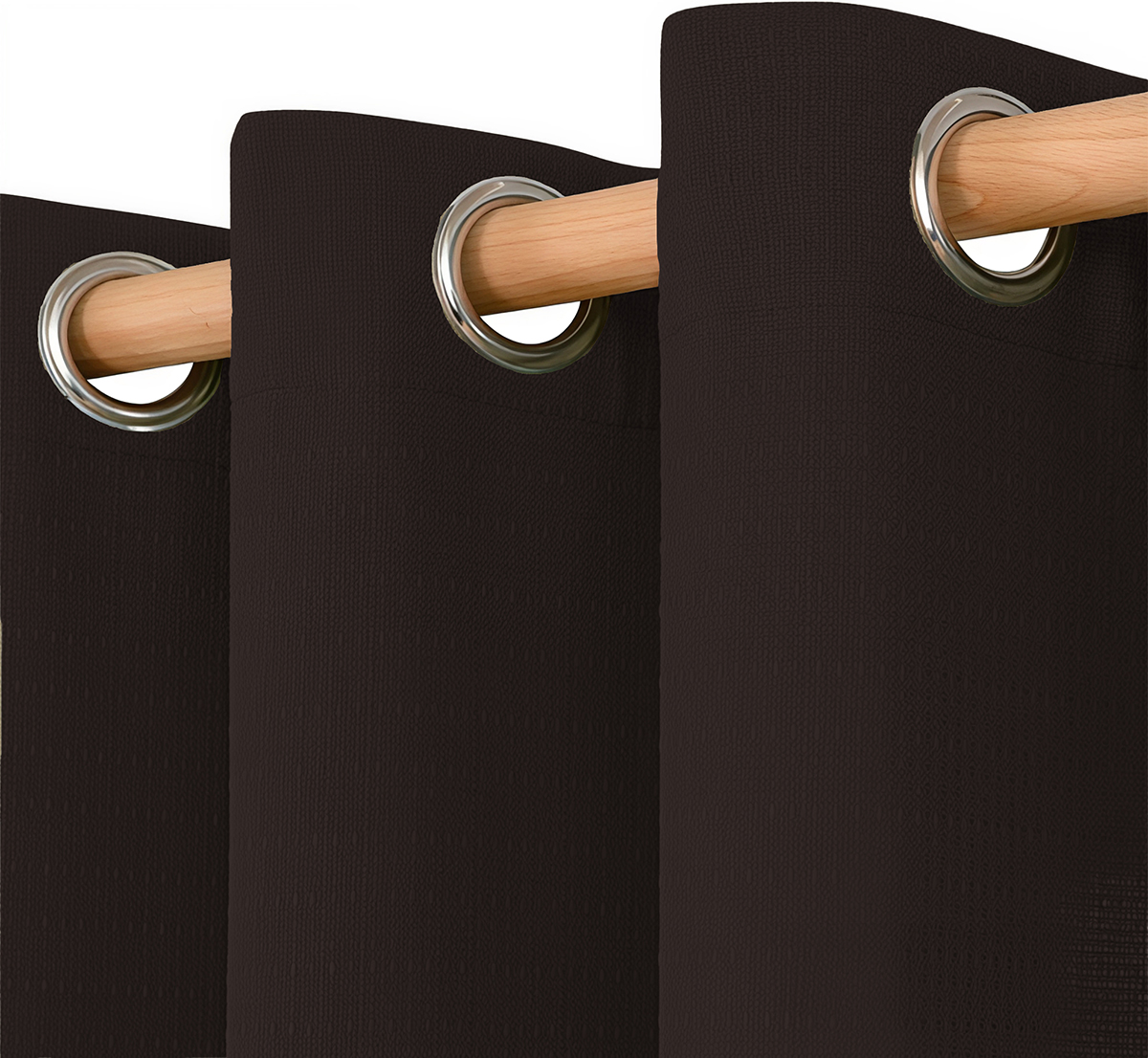 Cortina Lino Chocolate - Imagen 5