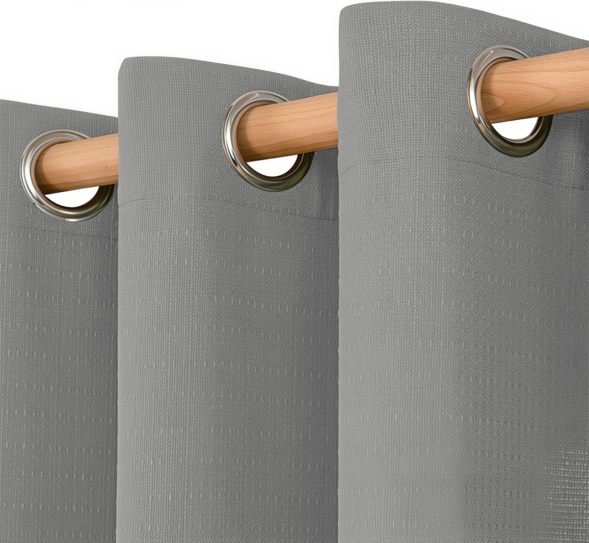 Cortina Lino Gris Claro - Imagen 3