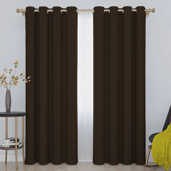 Cortina Lino Chocolate