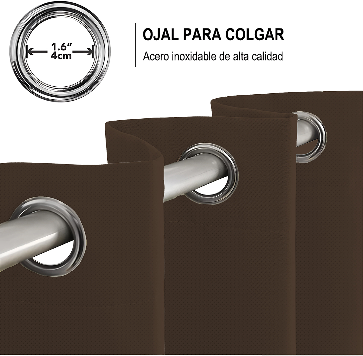 Cortina Lino Café - Imagen 3