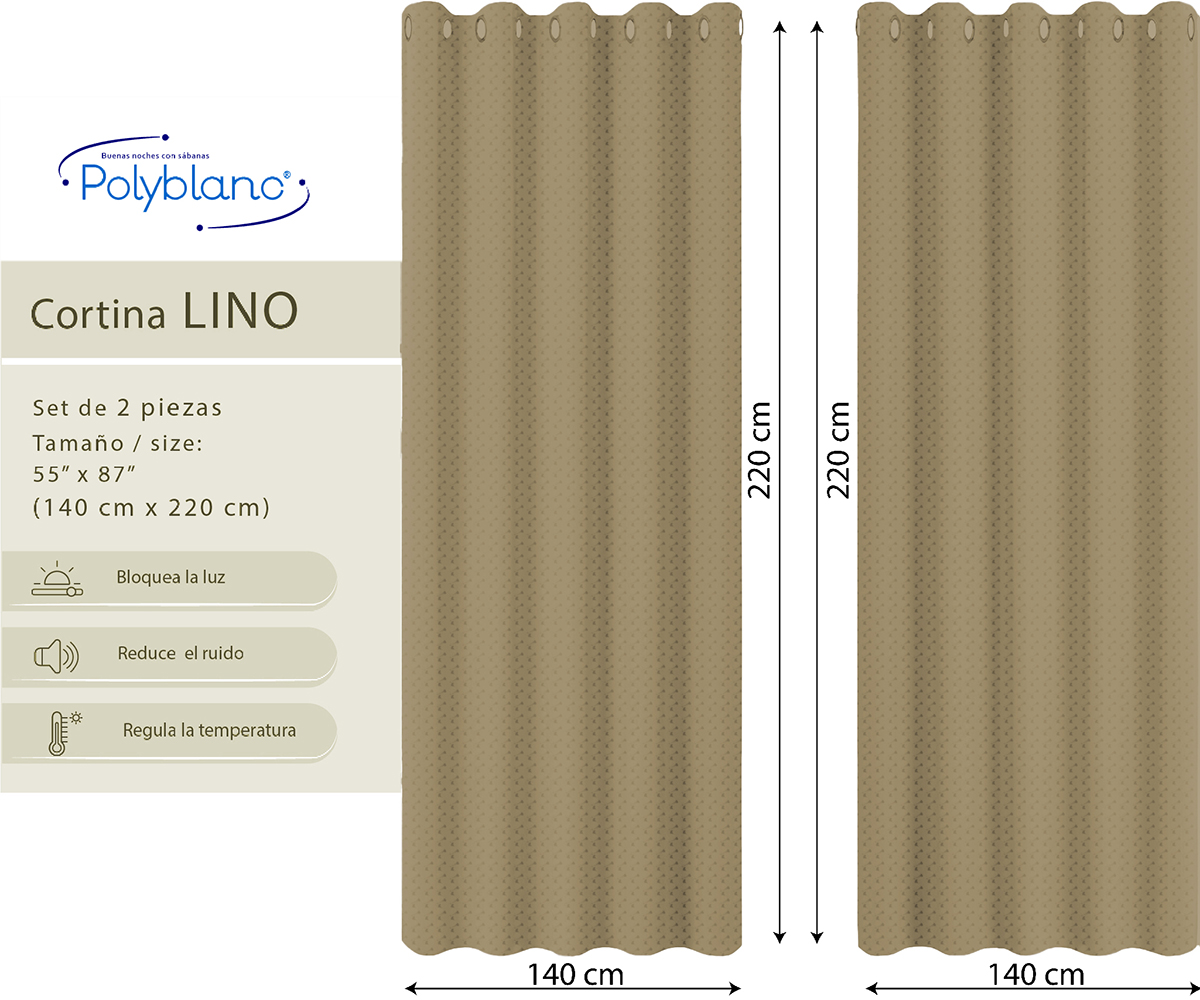 Cortina Lino Paja - Imagen 3