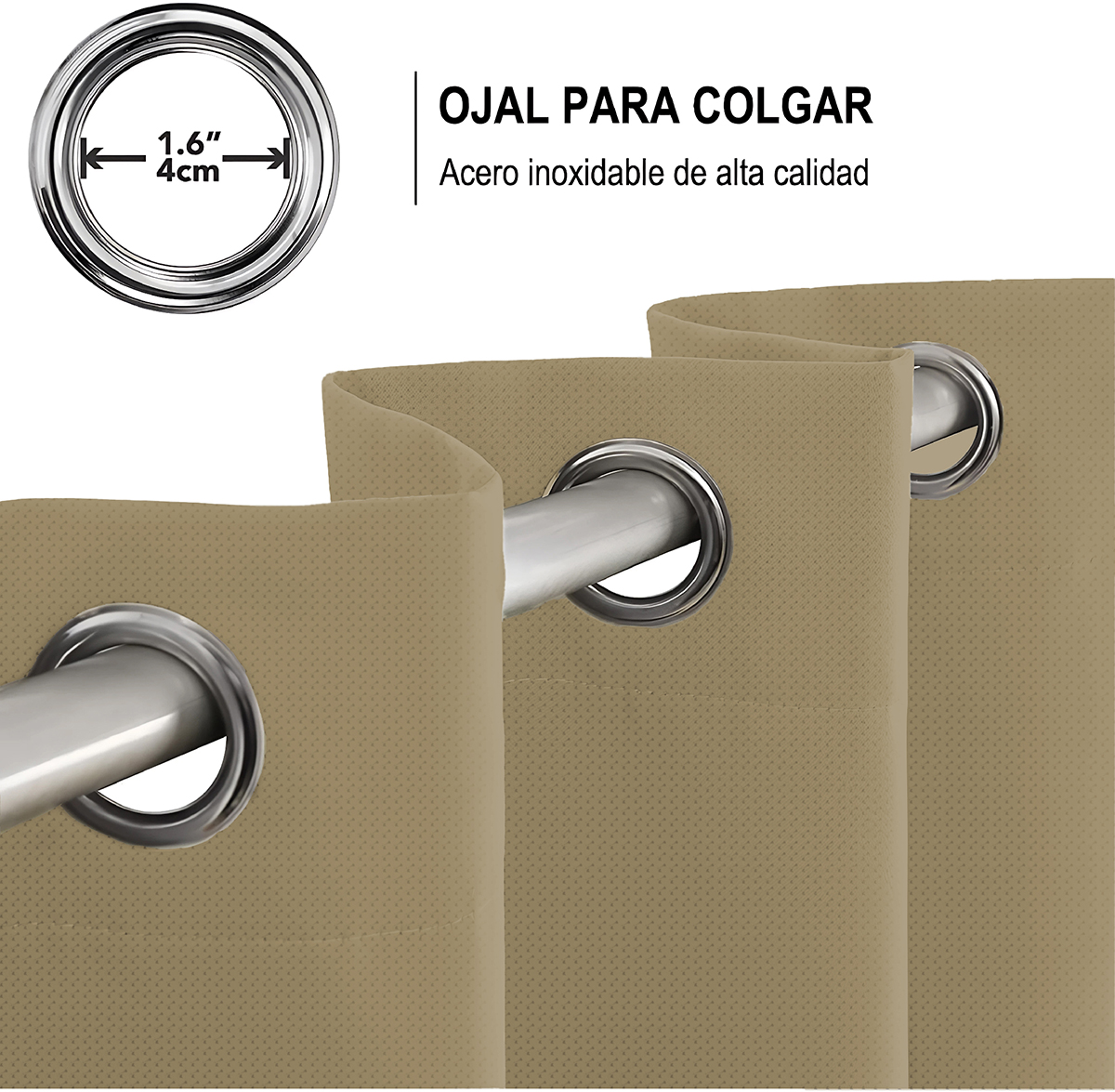 Cortina Lino Paja - Imagen 4