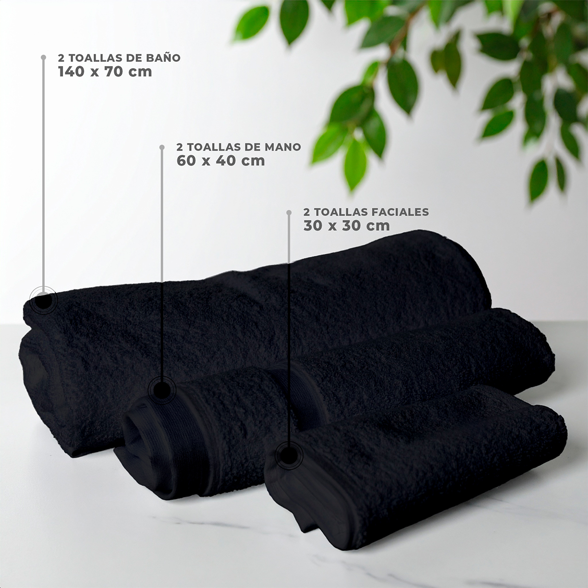 Toalla Negra - Imagen 4