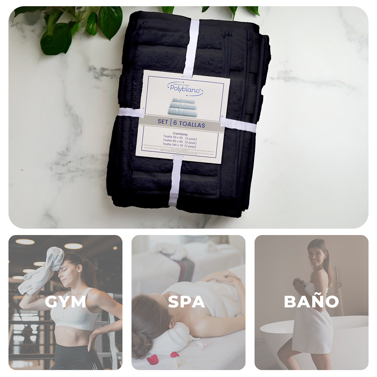 Toalla Negra - Imagen 2