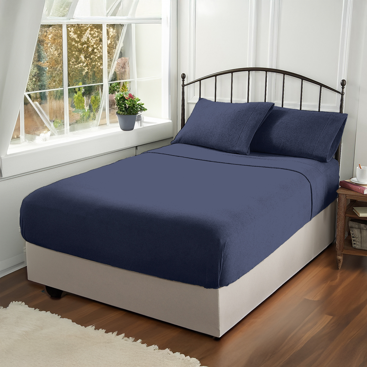 Sábanas Polar Azul Marino - Imagen 4