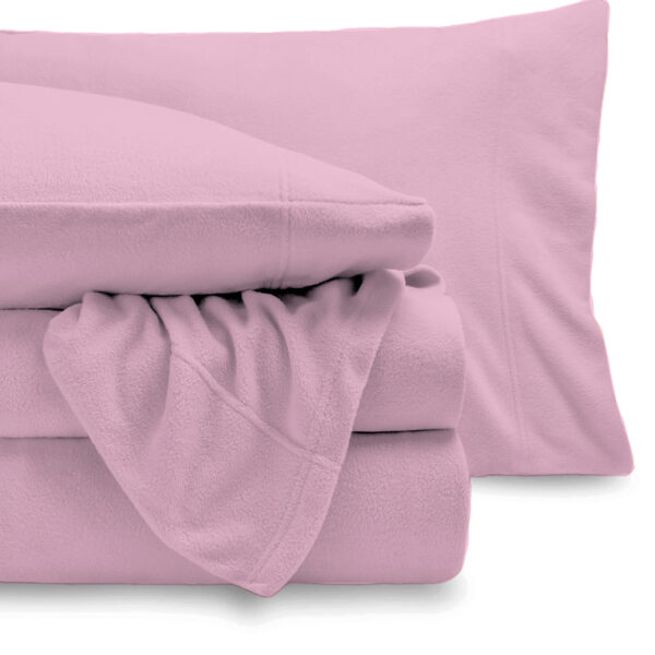 Sábanas Polar Rosa