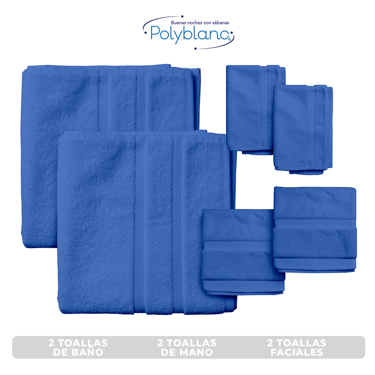 Toalla Azul Rey - Imagen 2