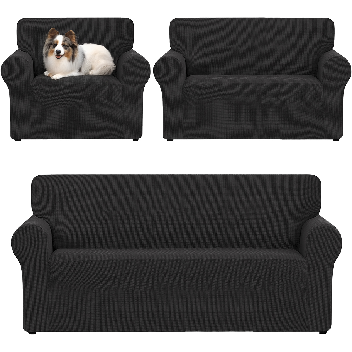 Cubresala Elástico Negro